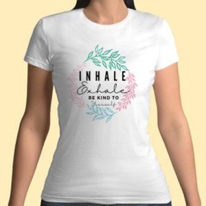 Empowered, self love, be kind to yourself white t shirt